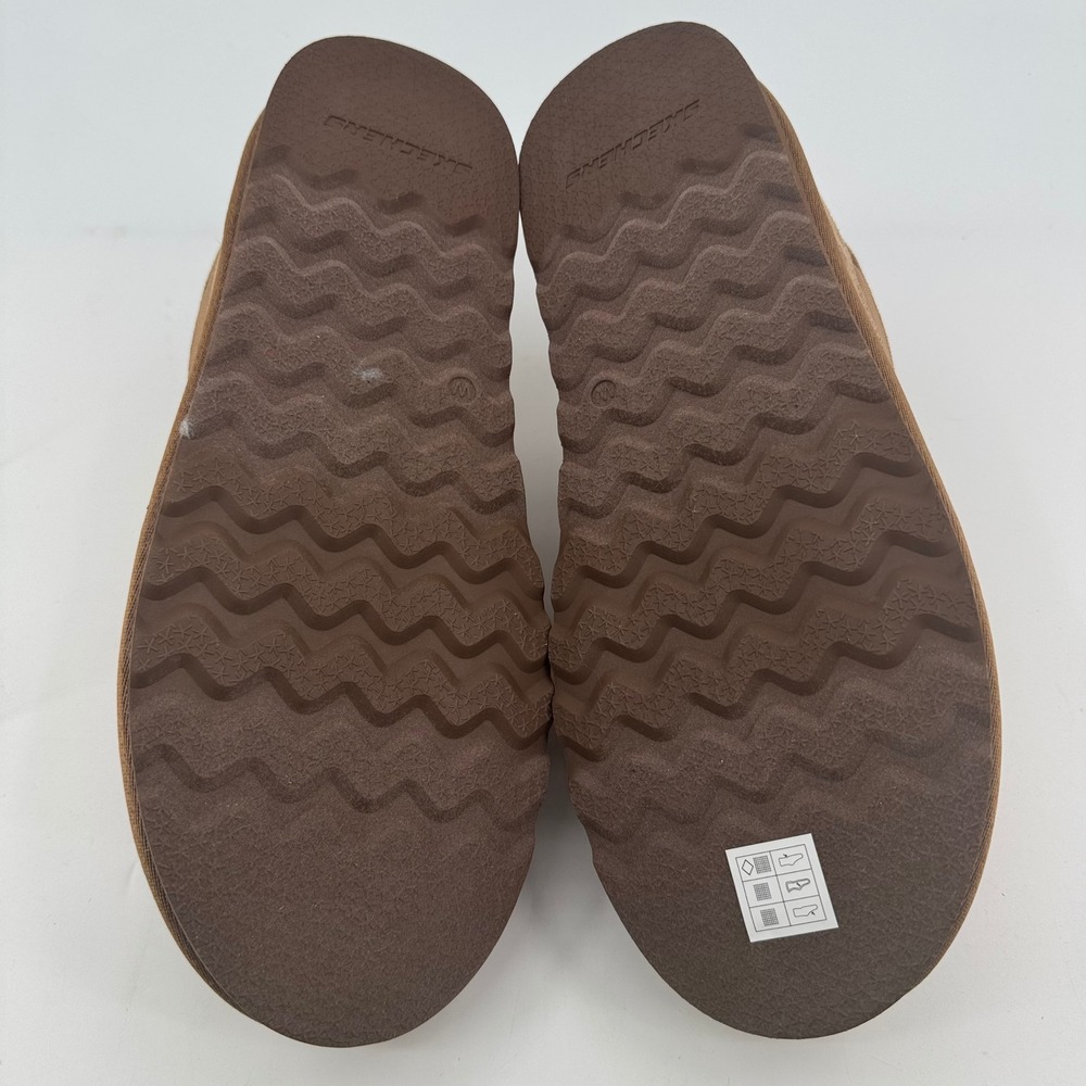 Skechers Luxe Foam Mens House Shoes Tan Wide Fit Slippers 182002WS Size 12 NEW - Picture 9 of 9